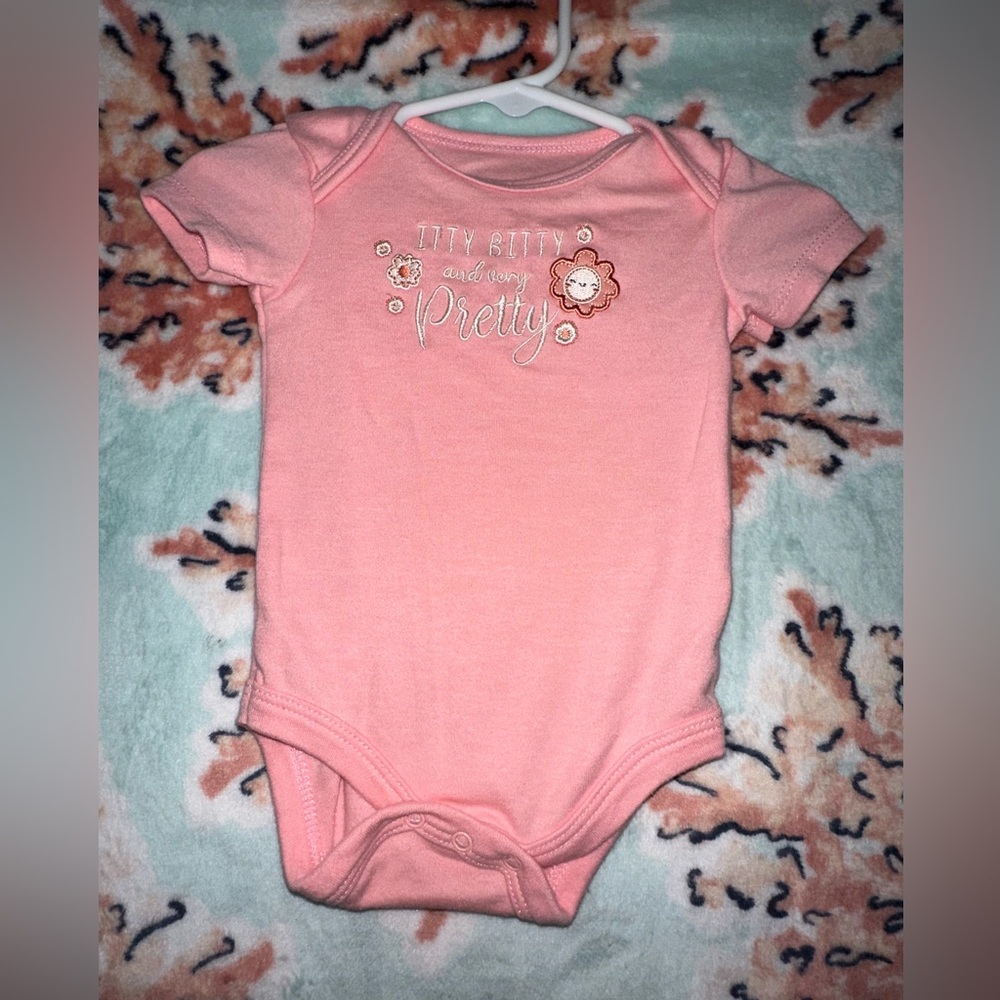 Carter's Pink Floral Baby Bodysuit